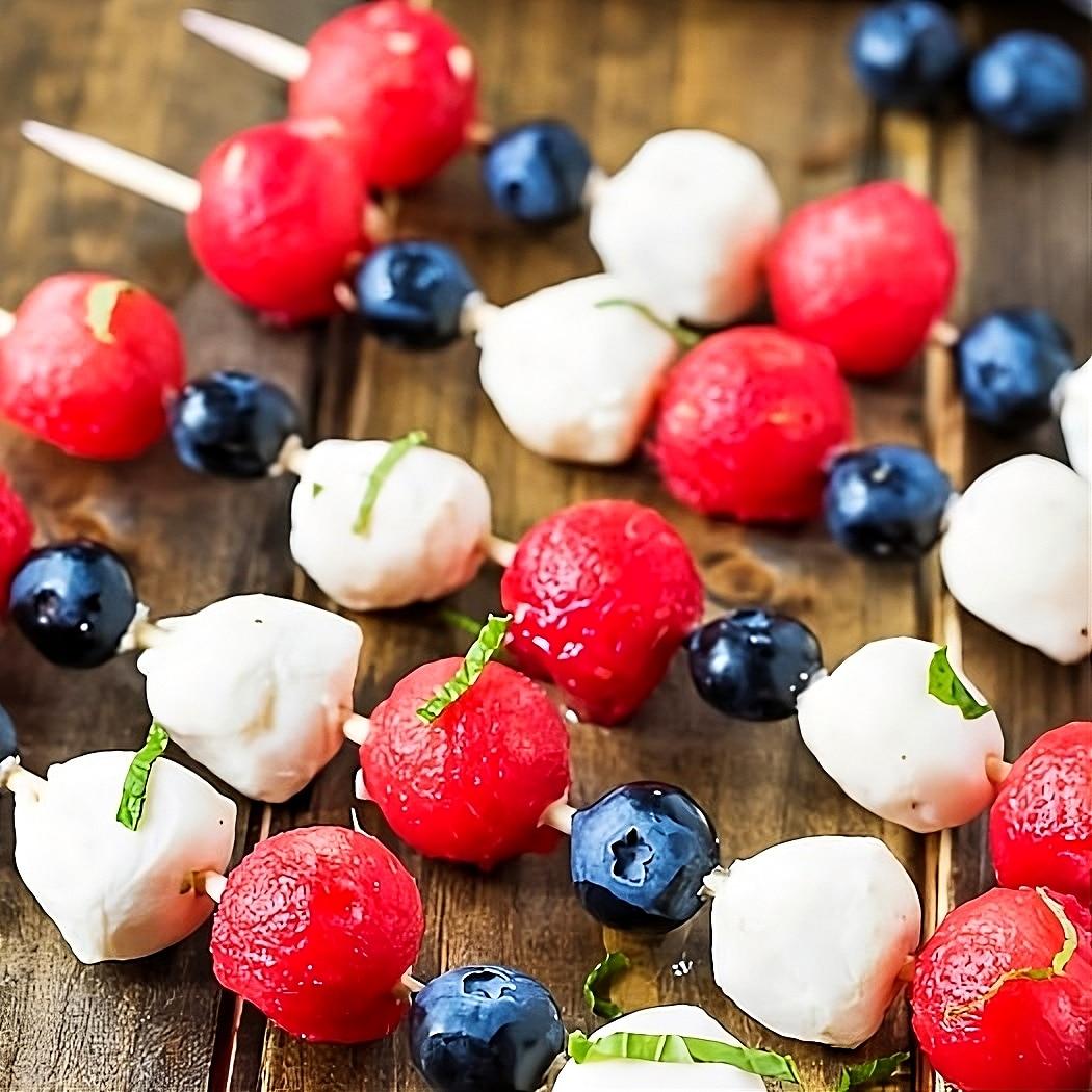 4th of July Fruit Kabobs