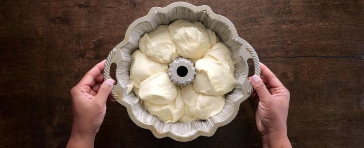Batter in pan.