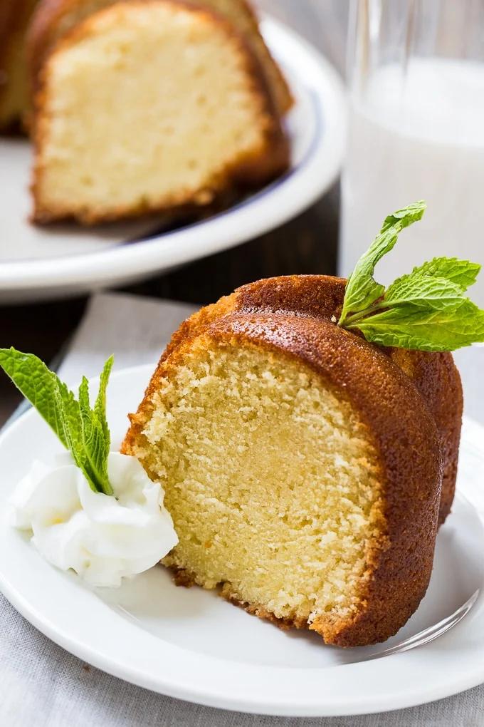 Homemade Amaretto Pound Cake