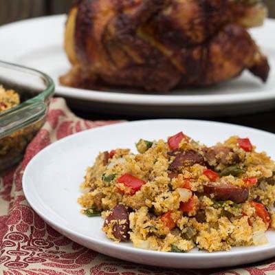 Andouille Sausage and Cornbread Stuffing