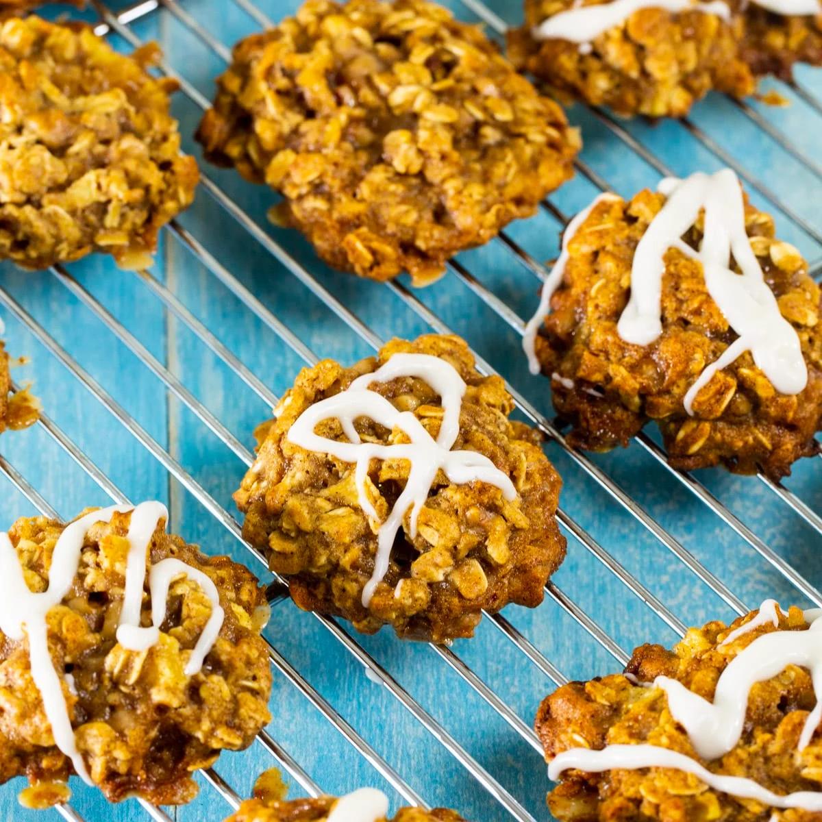 Apple Toffee Oatmeal Cookies