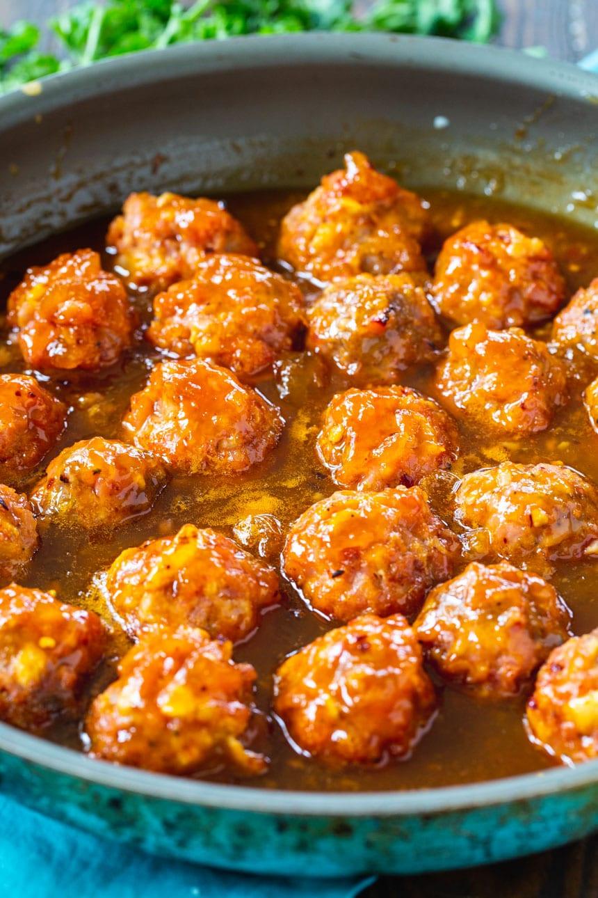 Ham Balls with Apricot Glaze