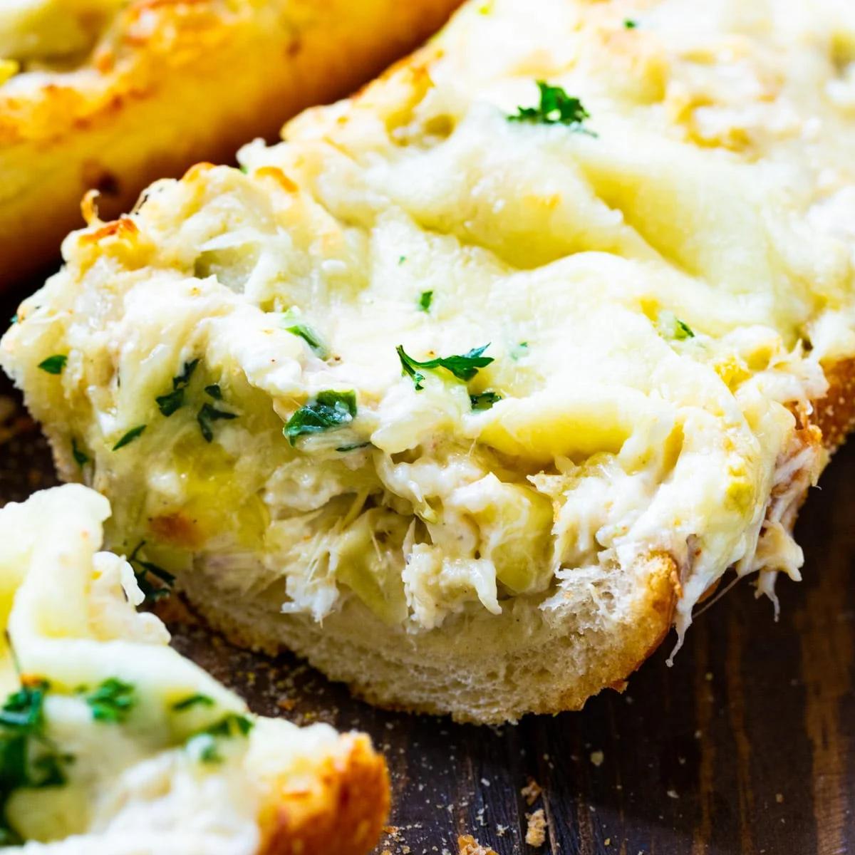Artichoke and Crab Dip Bread