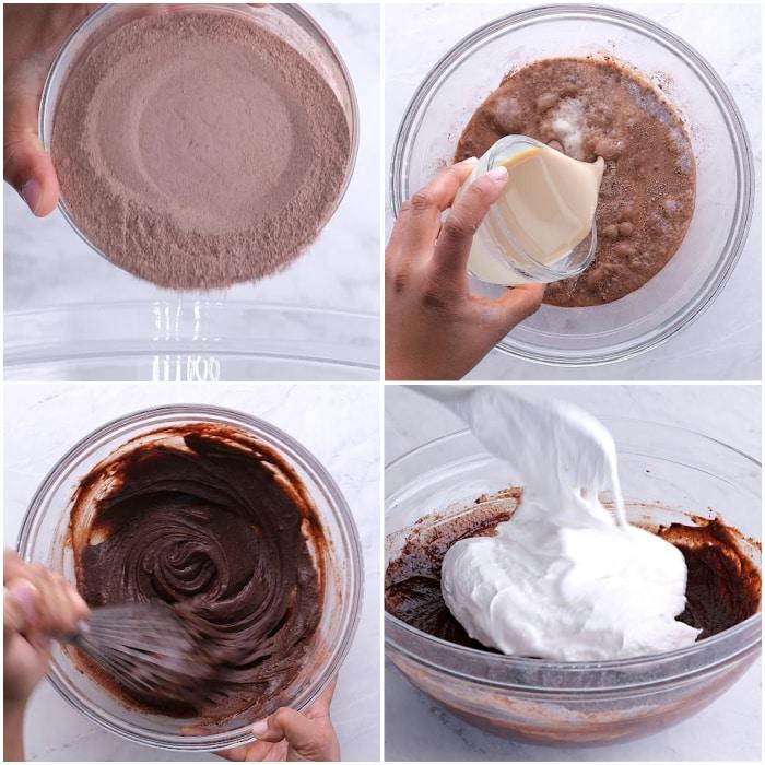 Making the filling.