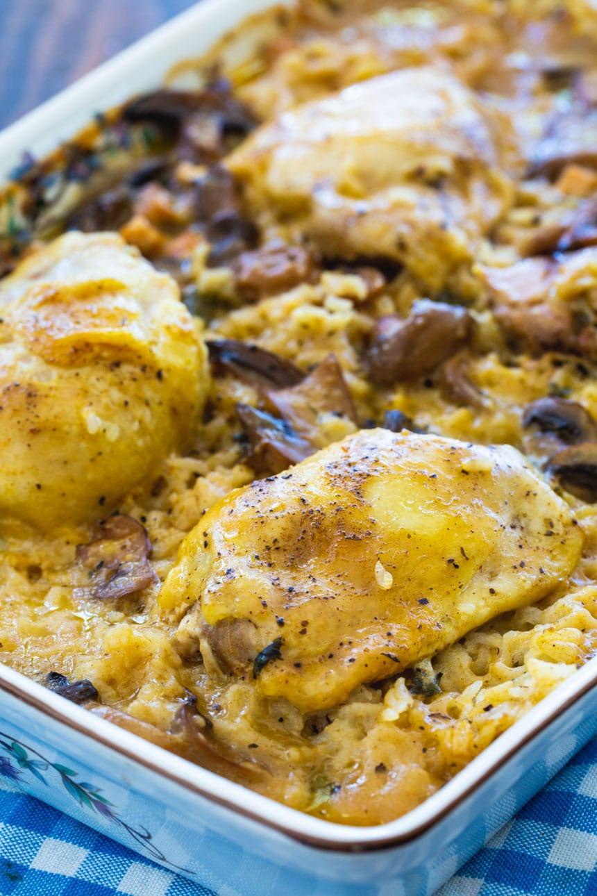 Bacon Baked Chicken and Rice