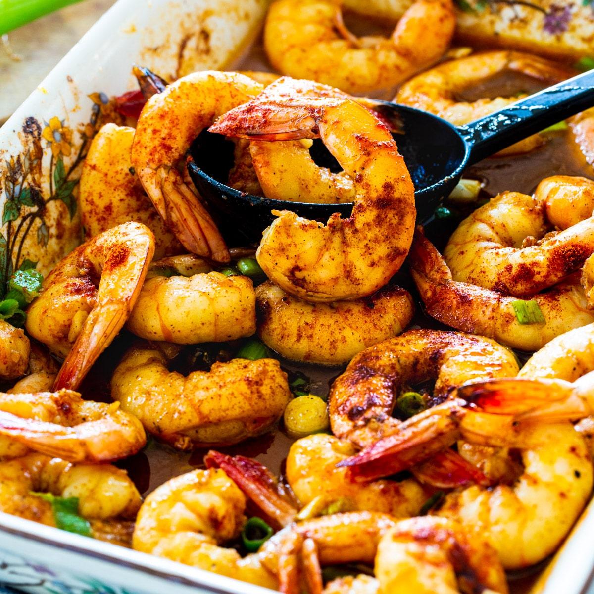 Baked Honey Cajun Shrimp