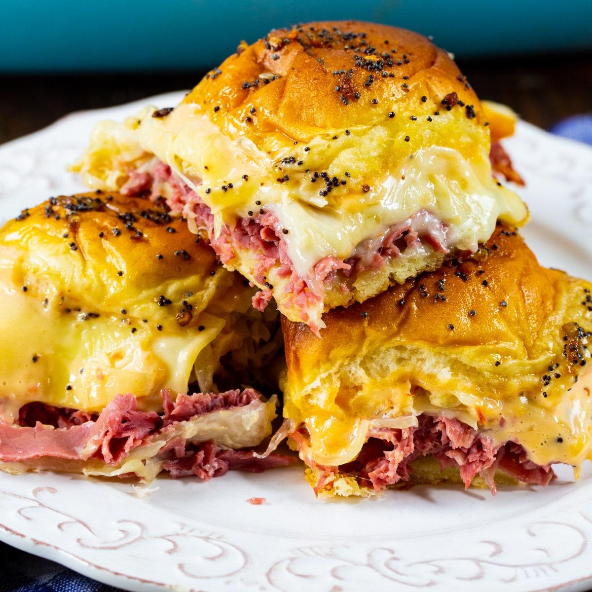 Baked Reuben Sliders