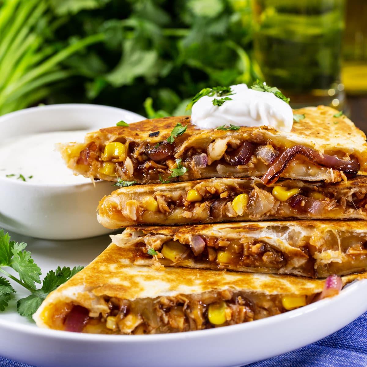 BBQ Chicken Quesadillas