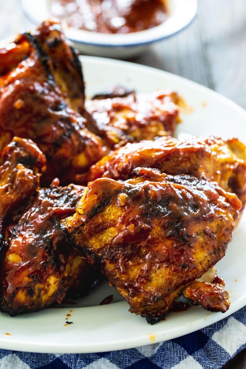 BBQ Grilled Chicken on a white plate