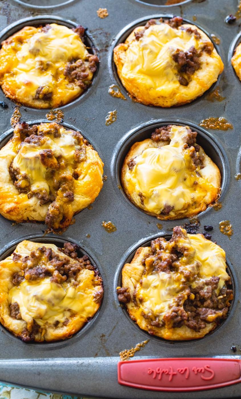 BBQ Ground Beef Biscuit Cups