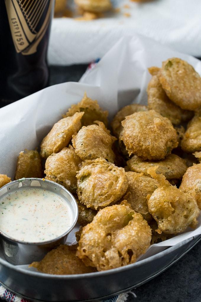 Beer Battered Fried Pickles