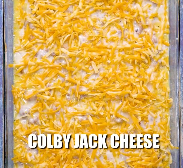 Last layer of cheese.
