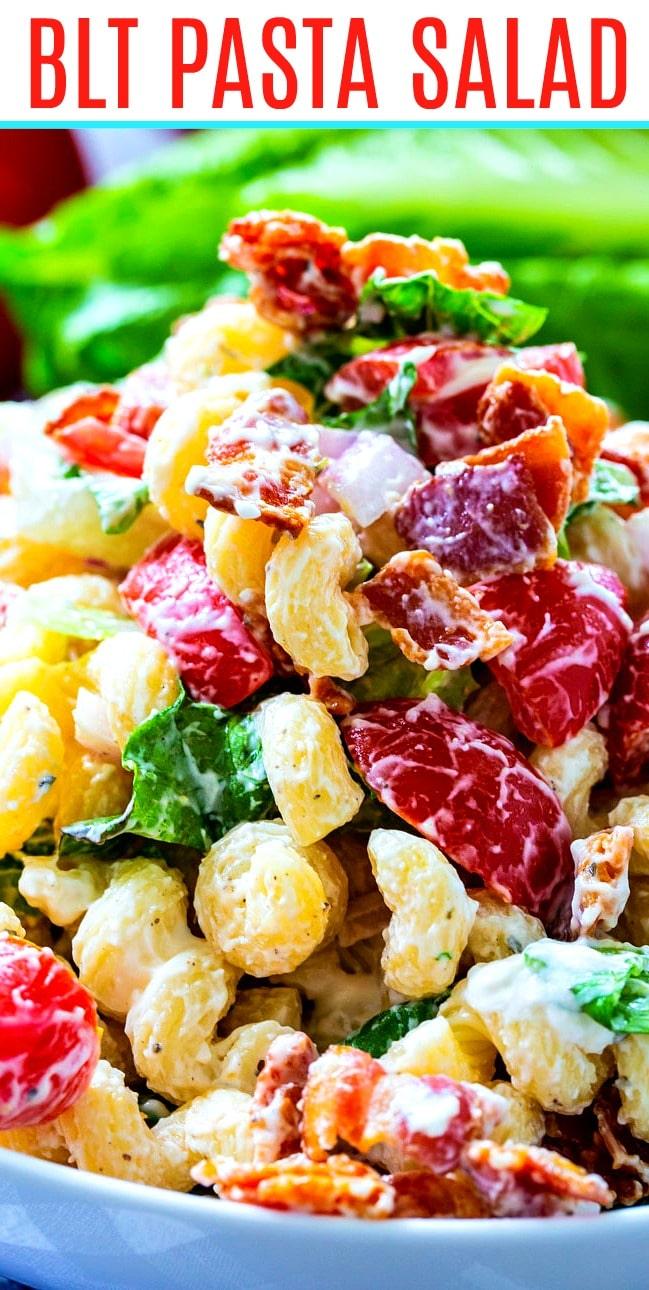 BLT Pasta Salad close-up