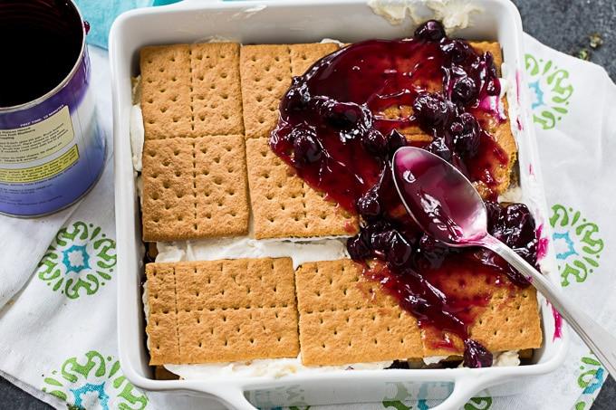 Blueberry Cheesecake Icebox Cake