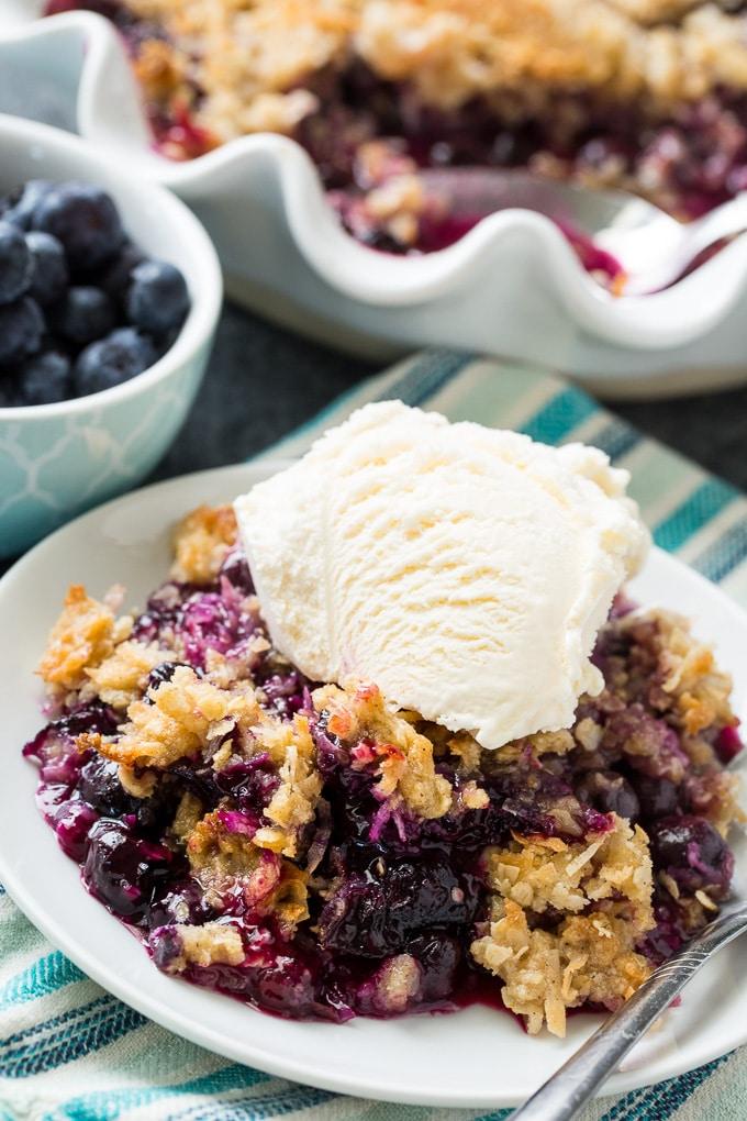 Blueberry Coconut Crisp recipe