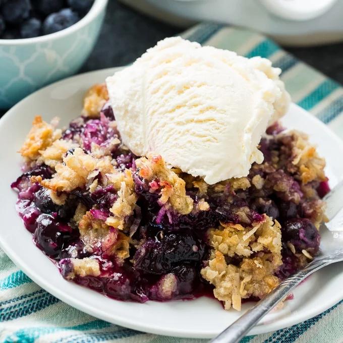 Blueberry Coconut Crisp
