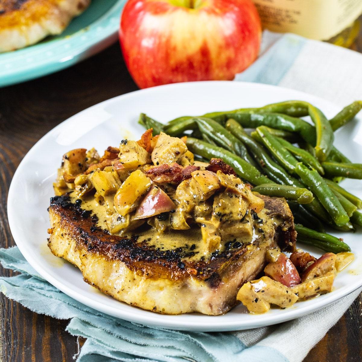 Bourbon Apple Pork Chops