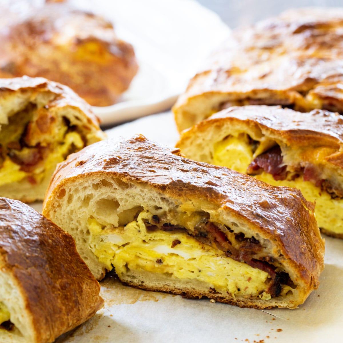Breakfast Stromboli