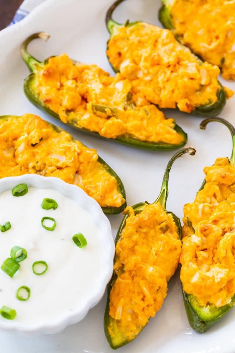 Buffalo Chicken Jalapeno Poppers