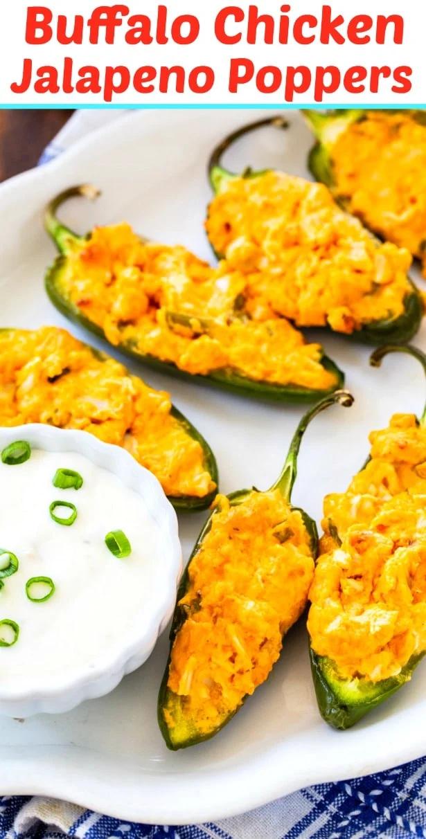 Buffalo Chicken Jalapeno Poppers