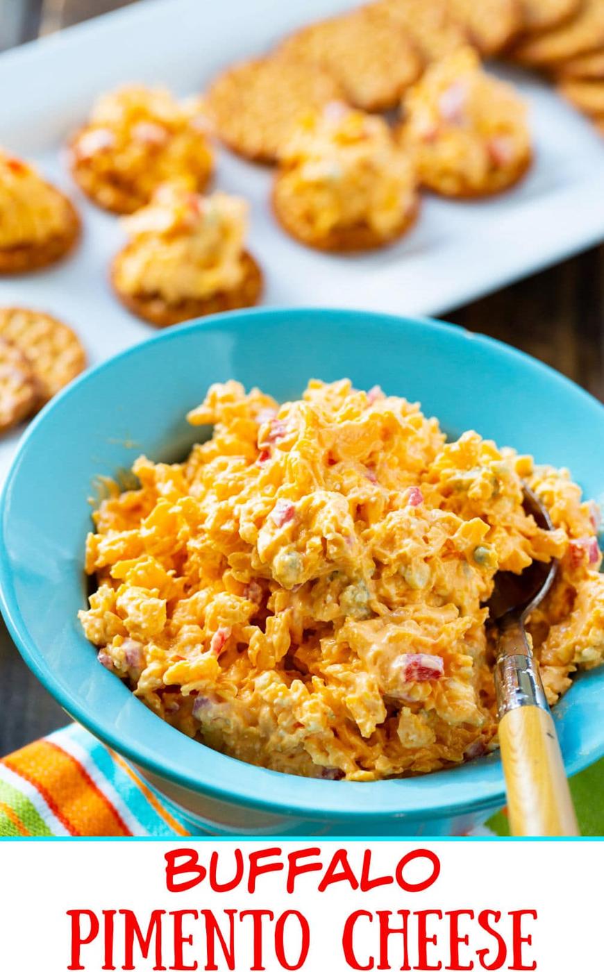 Buffalo Pimento Cheese in a bowl.