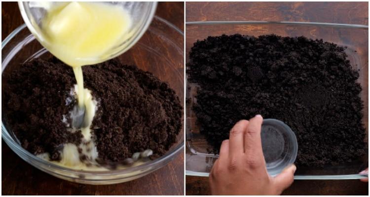 Making the crust.