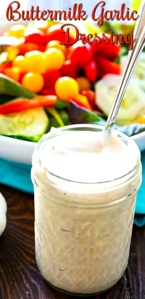 Buttermilk Salad Dressing in a jar