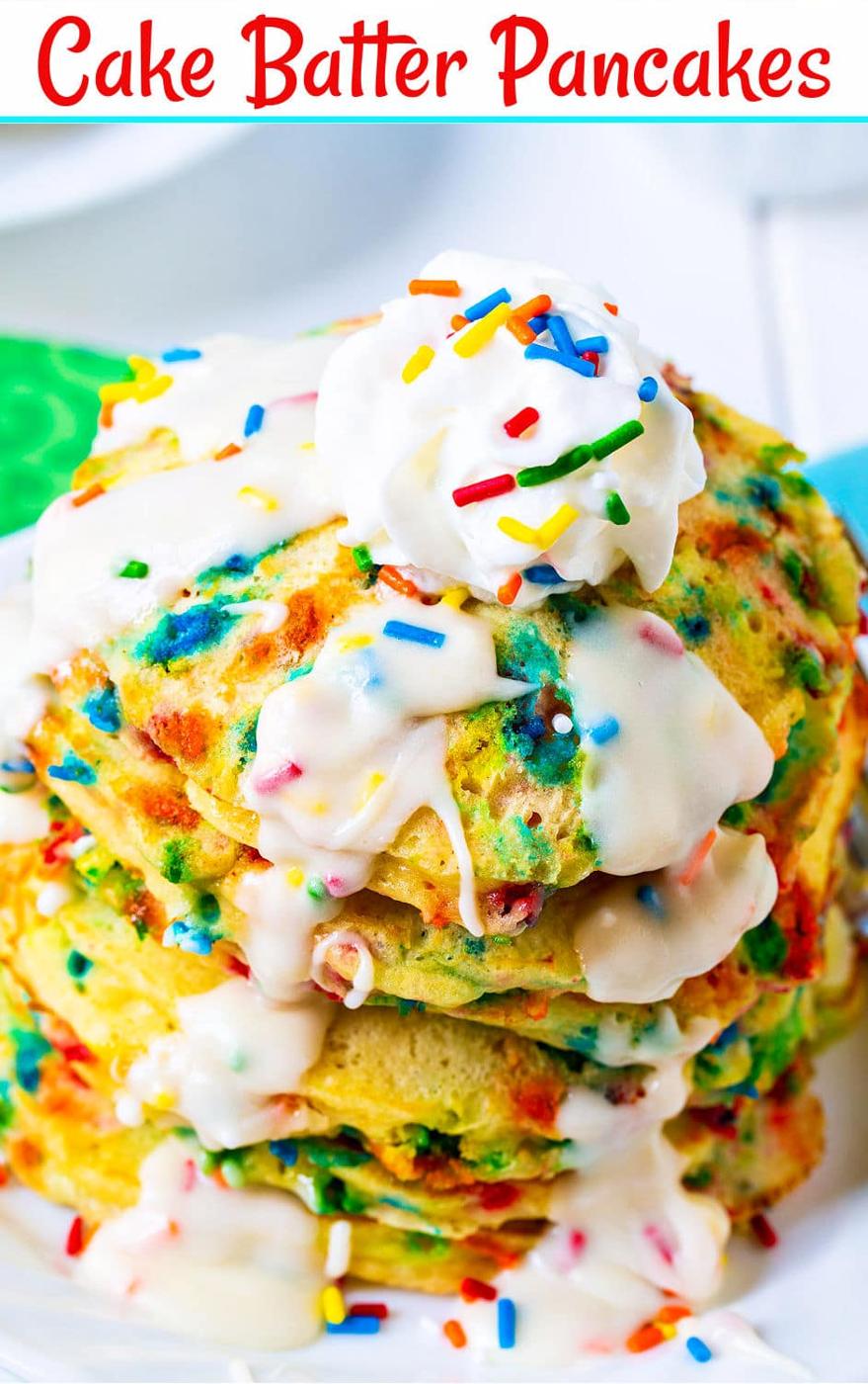 Cake Batter Pancakes Recipe