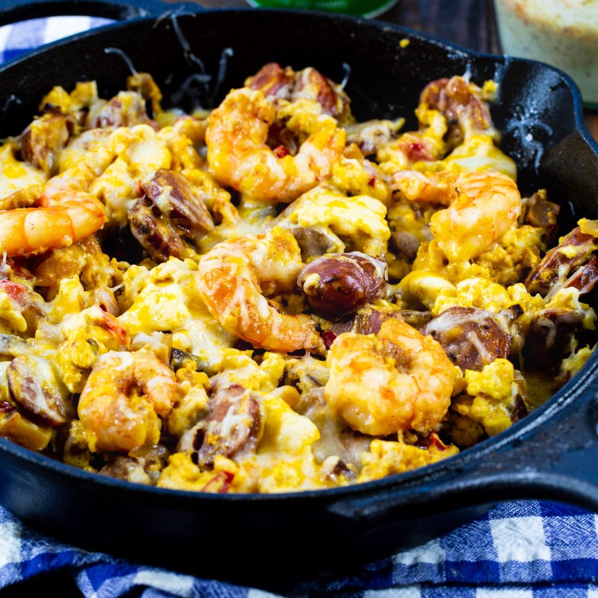 Cheesy Creole Breakfast Skillet