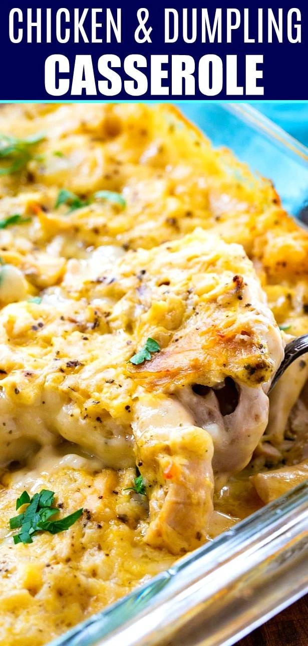 Super Easy Chicken and Dumpling Casserole