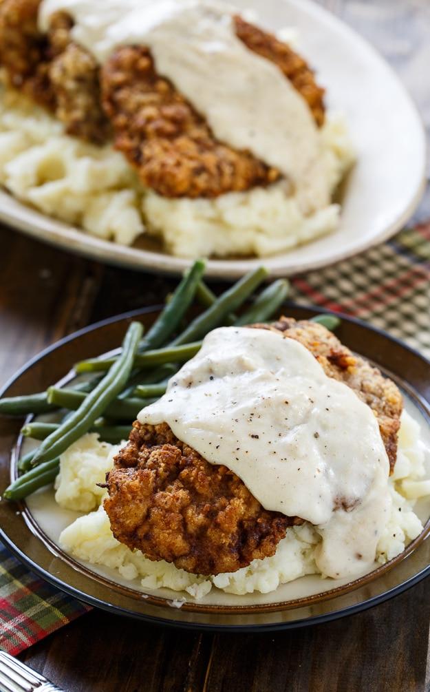 Chicken Fried Steak with White Gravy