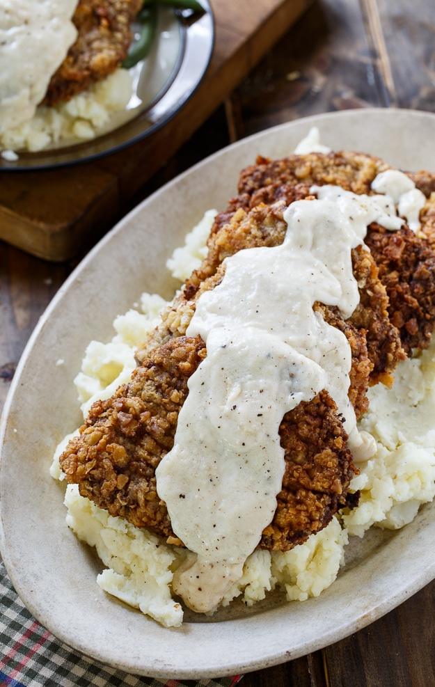 Chicken Fried Steak with White Gravy