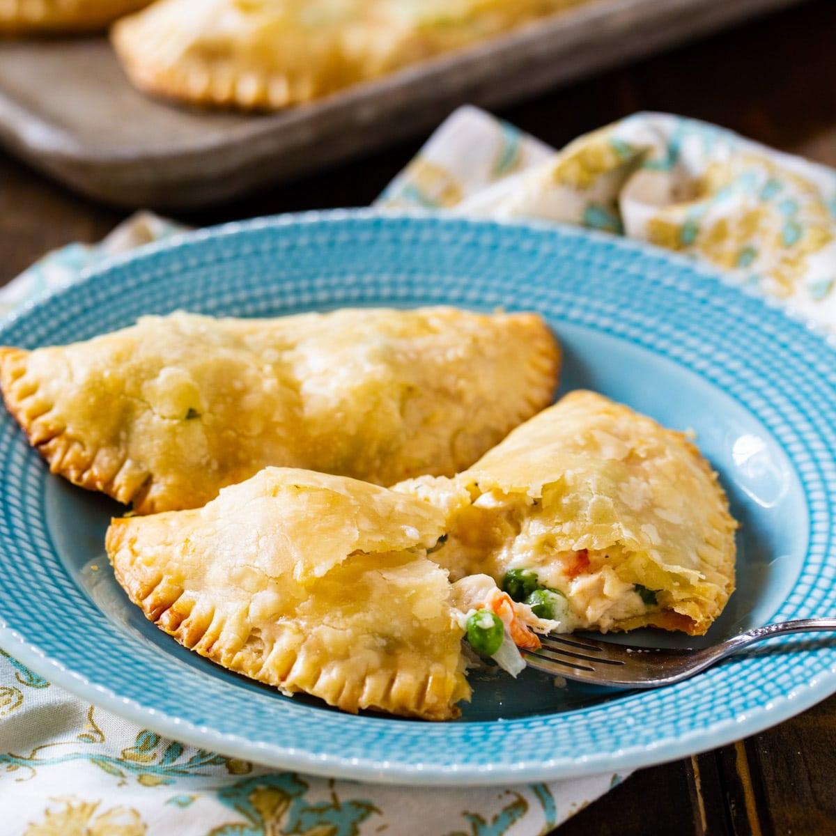 Chicken Pot Pie Turnovers