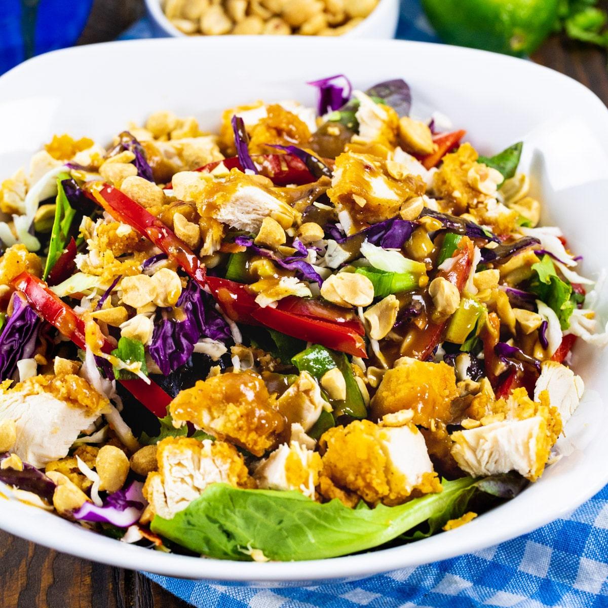 Chicken Tender-Peanut Chopped Salad
