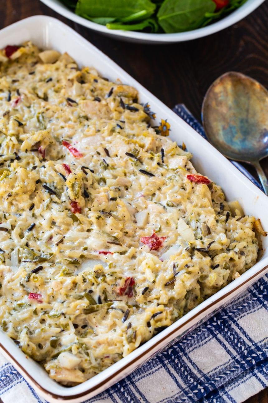 Chicken Casserole in a baking dish.