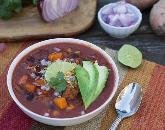 Chipotle Pork and Sweet Potato Posole