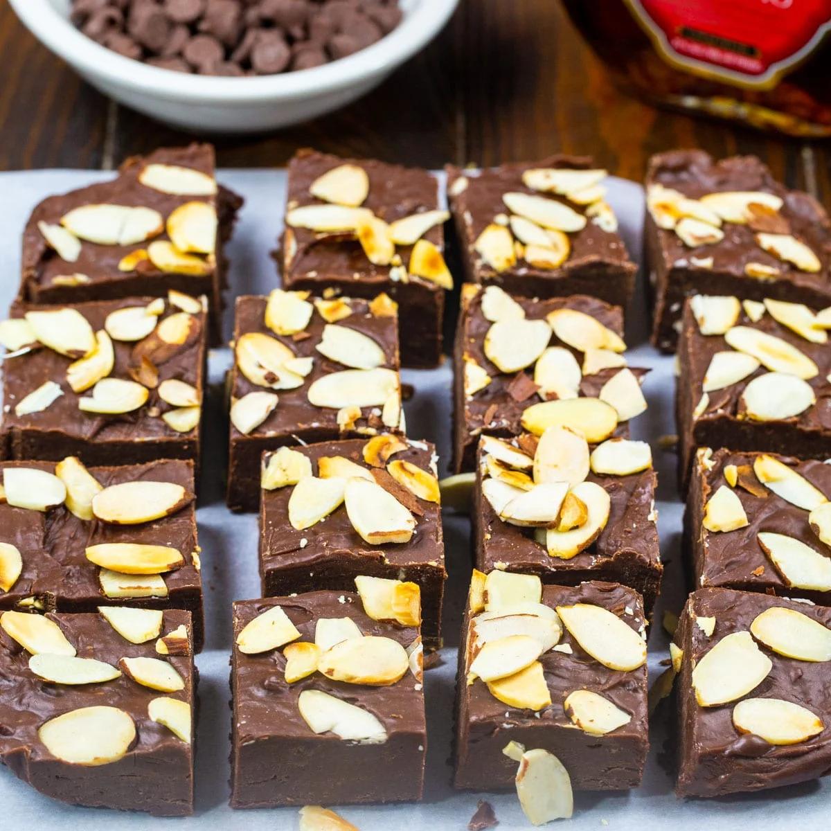 Chocolate Amaretto Fudge