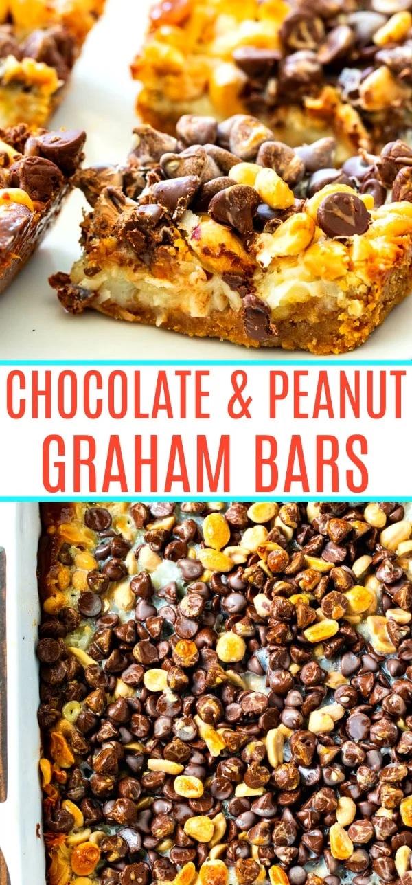 Chocolate and Peanut Graham Bars