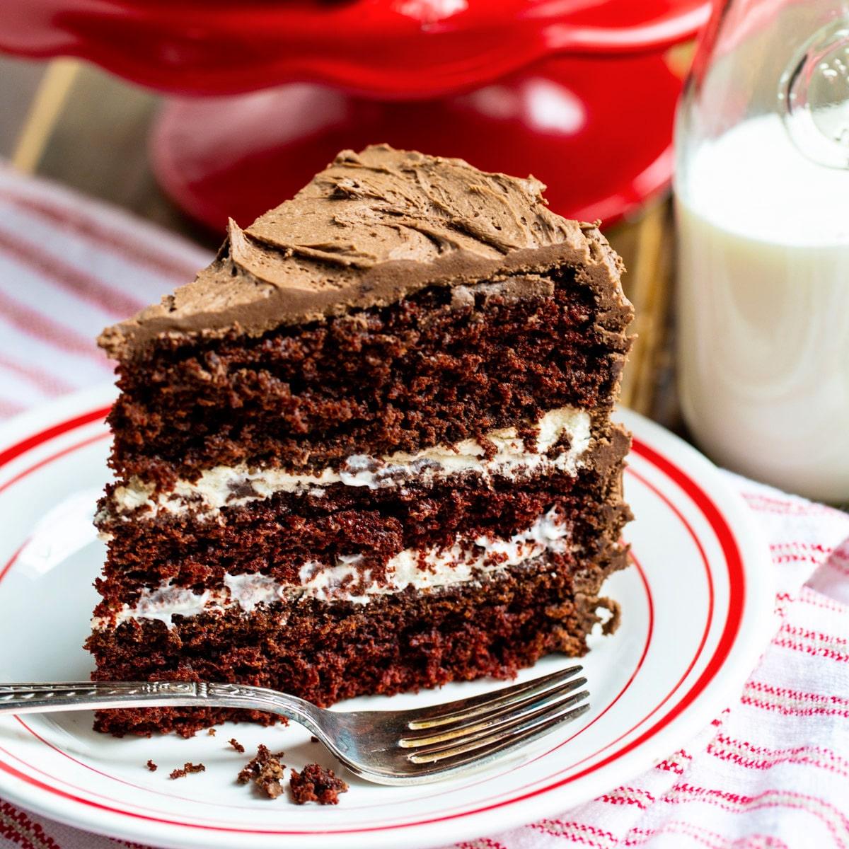 Chocolate Cake with Cream Filling
