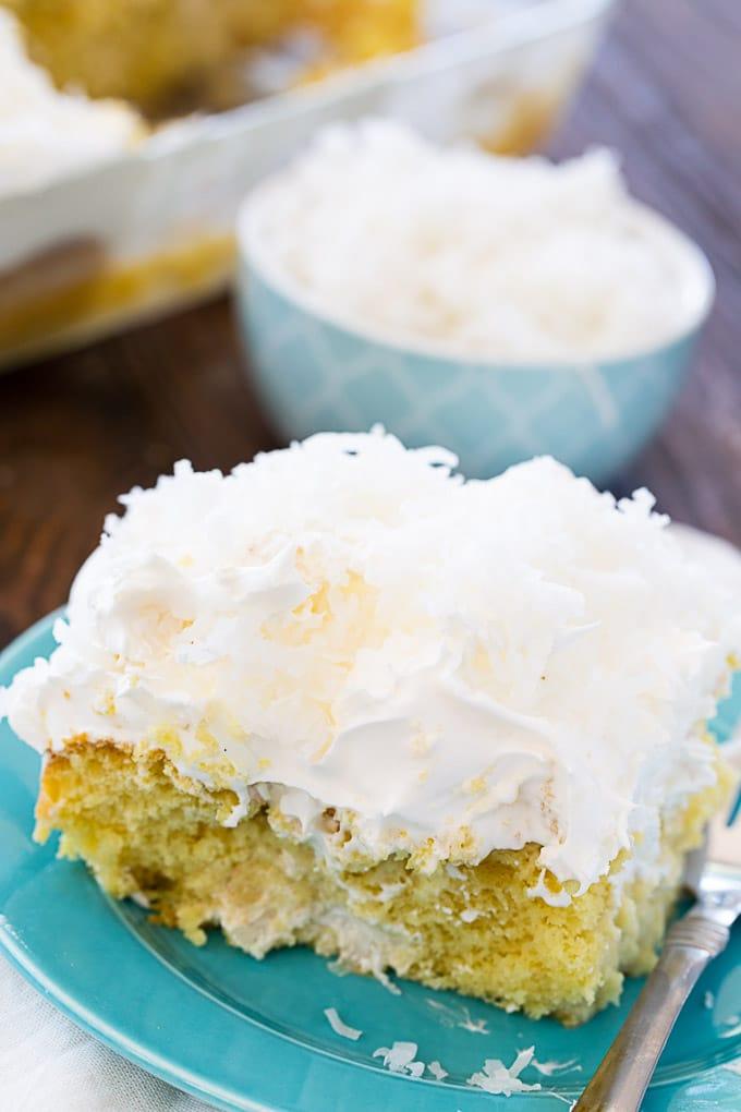 Coconut Cream Poke Cake