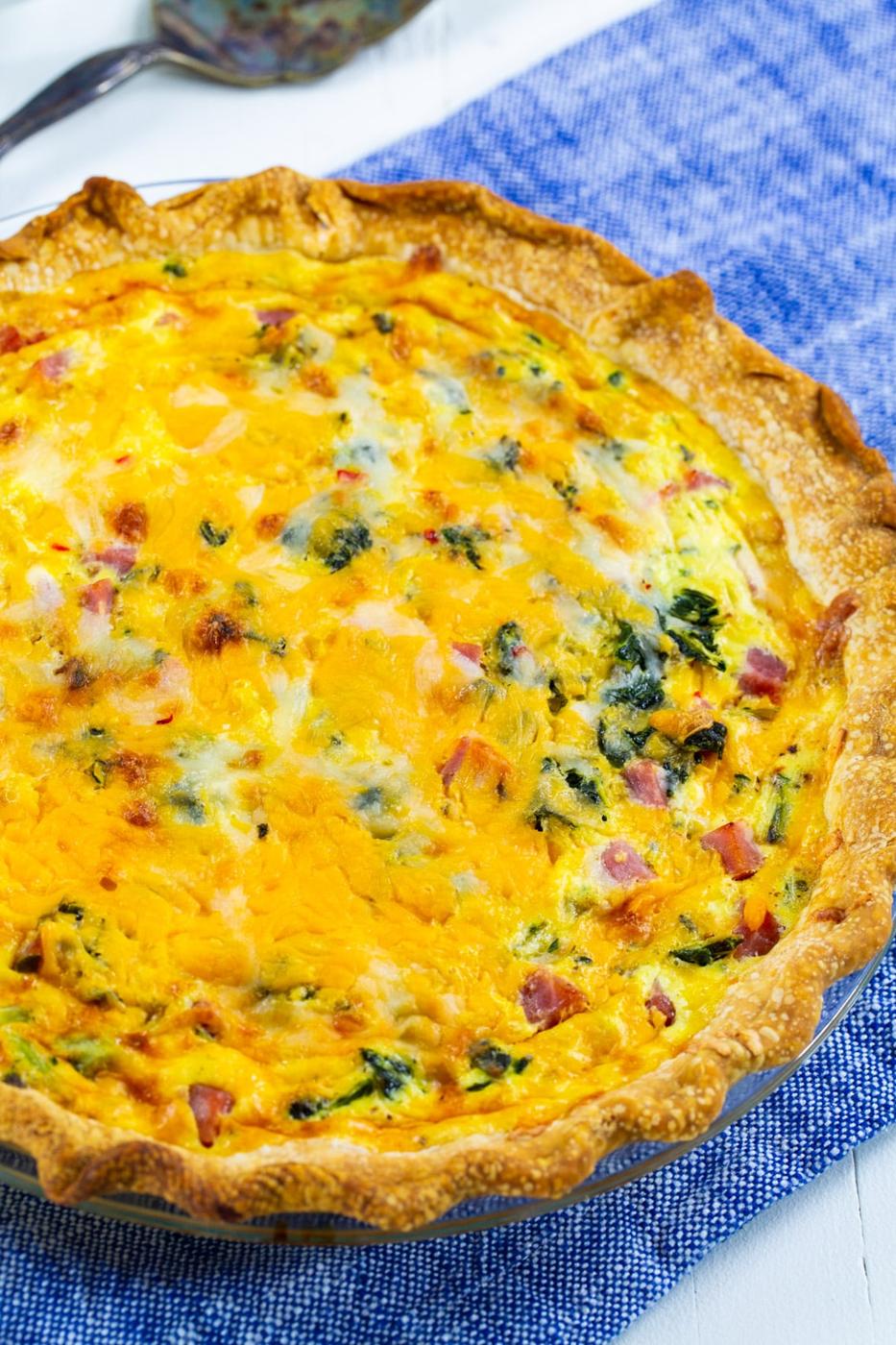 Whole Collards Greens Quiche.