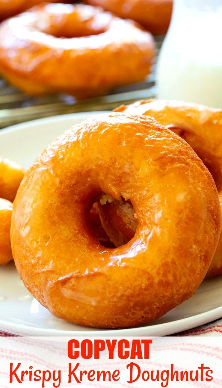 Close-up of Copycat Krispy Kreme Doughnuts