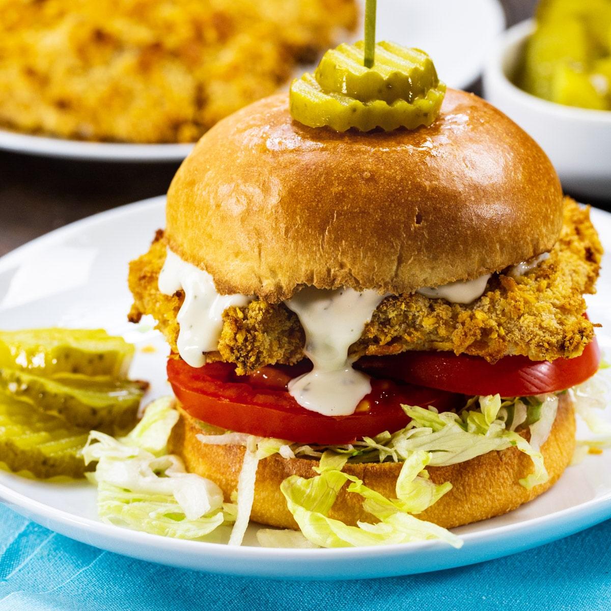Cornflake Crusted Chicken Sandwiches