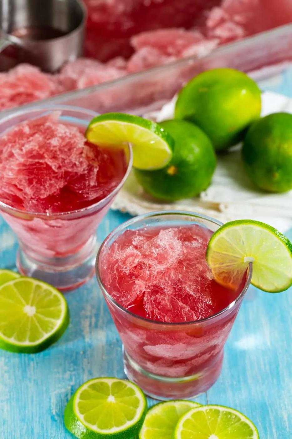 Cosmo Slush in two glasses.