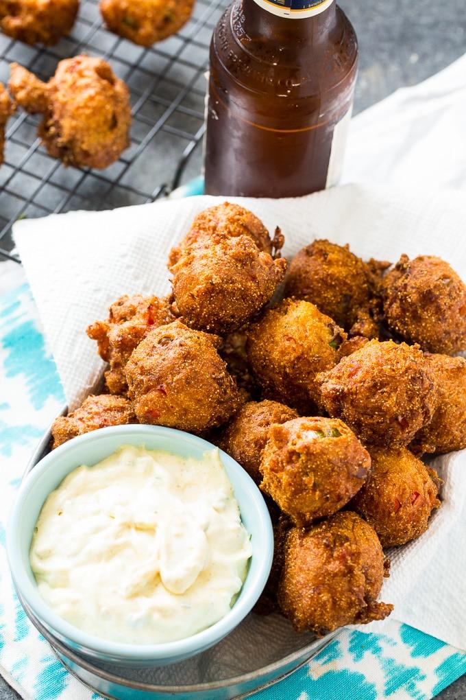 Crab Hush Puppies