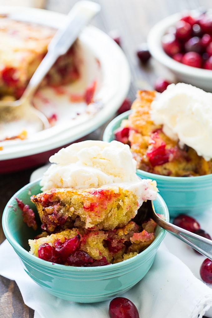 Cranberry Walnut Cobbler