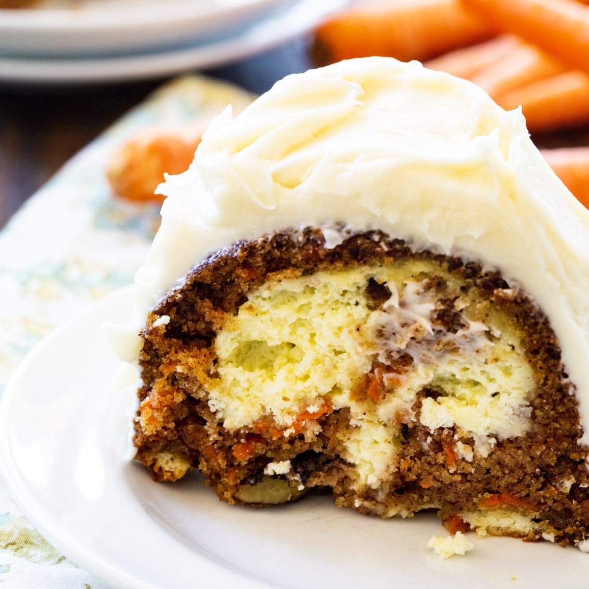 Cream Cheese Filled Carrot Cake
