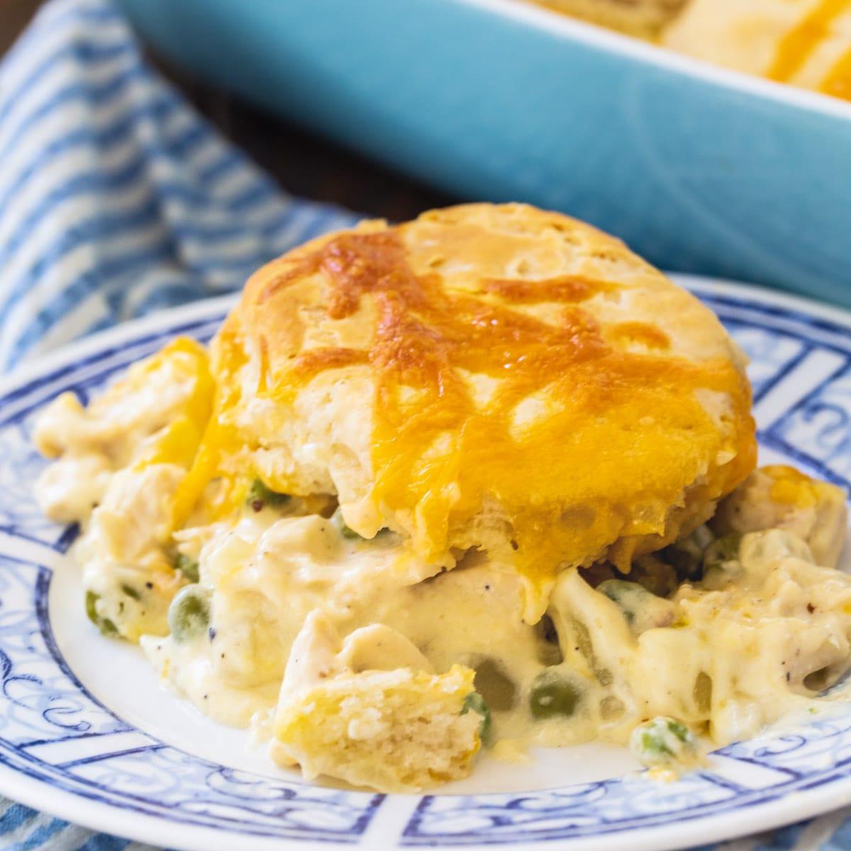 Creamed Chicken and Biscuits