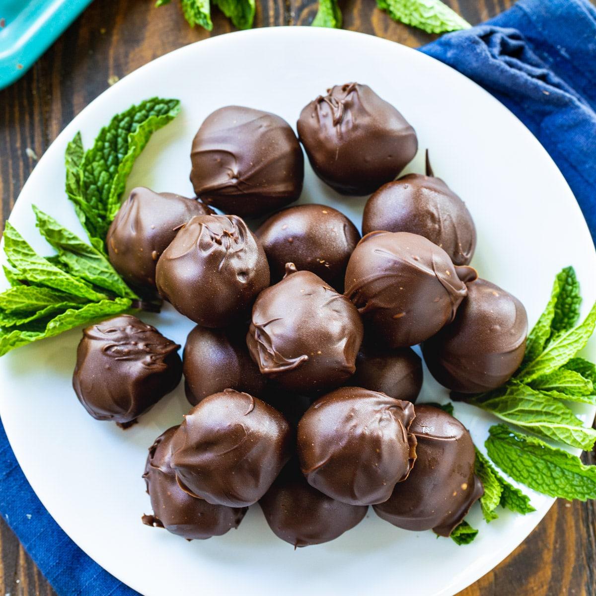 Creme de Menthe Truffles