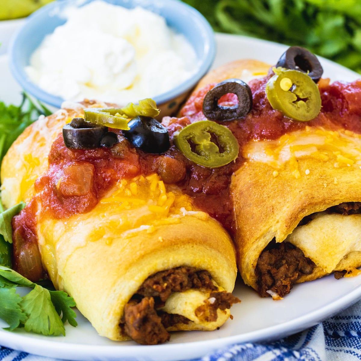 Crescent Beef Burritos